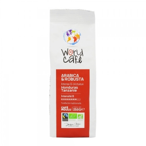 Café moulu BIO Honduras-Tanzanie  paquet 250g carton de 24x250gr