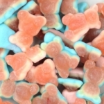 Bonbons oursons bleu rose Vidal<br>
