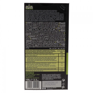 Chocolat noir poires & amandes  tablette 100g CT 12TAB