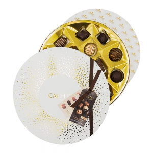 Assortiment chocolats noir, blanc et lait bte 200g  CT 12TAB