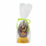 Oeuf incrusté de fruits secs chocolat noir 200g<br>