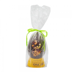 Oeuf incrusté de fruits secs chocolat noir 200g  CARTON DE 14