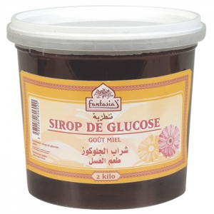 Sirop de glucose parfumé au miel pot 2kg Fantasia  carton de 8 x 2kg