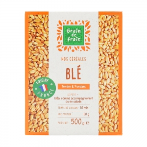 Blé dur précuit Grain De Frais 500g  carton de 12 X 500g