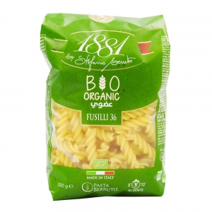 Pâtes italiennes Fusilli BIO n°36 pqt 500g 1881  Carton de 20 x 500gr