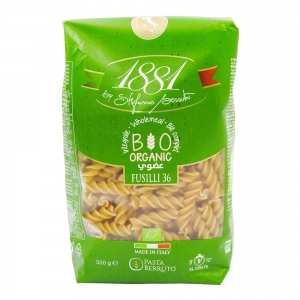 Pâtes Fusilli blé complet n°36 BIO pqt 500g 1881  Carton de 20 x 500gr