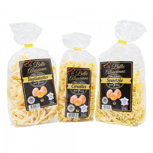 Pâtes aux oeufs Tagliatelles France paquet 250g  Carton de 10 x 250gr