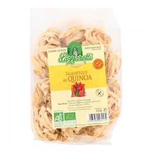 Pâtes Tagliatelle quinoa BIO  pqt 250g Lazzaretti Carton de 12 x 250gr