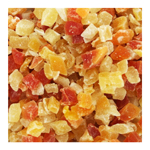 Mélange de fruits déshydratés en cubes<br>