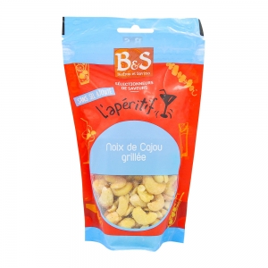 Noix de cajou grillées sans sel sachet 100gr B&S  Ct de 16 x 100gr