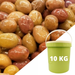 Olives cassées fenouil calibre19/21 Maroc  Seau de 10 kg