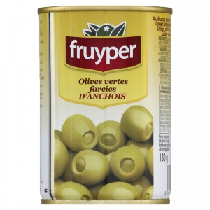 Olives farcies à la pâte d'anchois boîte 130g  Ct x 24 boites(pne130gr)