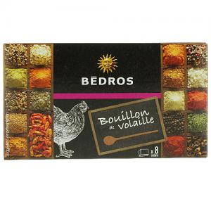 Bouillon de volaille paquet 80g Bédros  Carton de 12 x 80G