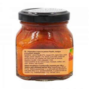 Bruschetta piquillo mangue et jalapeno pot 140g  Carton 12  pot de 140GR