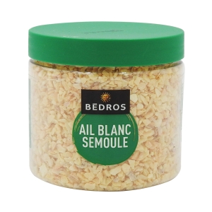 Ail blanc semoule pot 130g Bédros  Carton de 12 x 130 gr