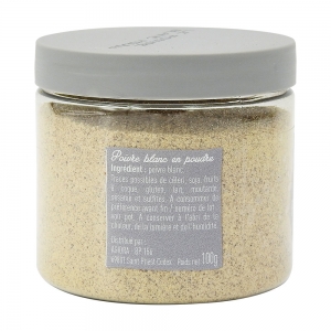 Poivre blanc moulu pot 100 gr Bédros  Carton de 12 x 100 gr