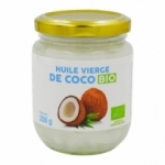 Huile vierge de coco BIO pot 225ml<br>
