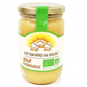 Miel de fleurs crémeux BIO pot 375g  CT 6 POT