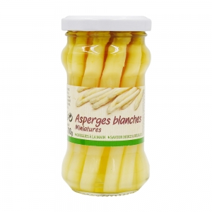 Asperges blanches miniatures Pérou  bocal pne 110g CT 12 POTS