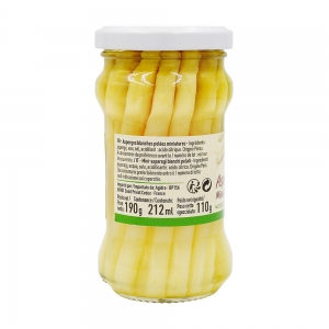 Asperges blanches miniatures Pérou  bocal pne 110g CT 12 POTS