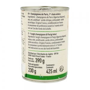 Champignons Paris entiers FRANCE boîte 1/2 12 BOITES