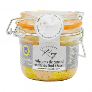 Foie gras de canard entier du Sud Ouest 180g  CT 24