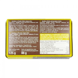 Sardines à l'huile d'olive Maroc boîte 88g (pne)  CT 54 BTE