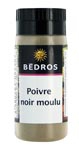 Poivre noir moulu pot 18g Bédros<br>