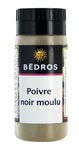 Poivre noir moulu pot 18g Bédros  CT 20