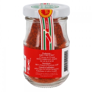 Piment d'Espelette pot 40g  CT DE 48 POTS