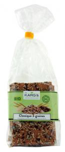 Crackers 3 graines BIO Dr Karg's paquet 200g  CT 10 x 200g