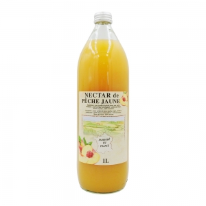 Nectar de pêche jaune bouteille 1L  Carton 6 BTL