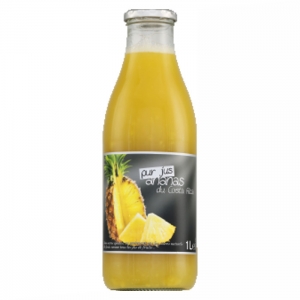 Pur jus d'ananas du Costa Rica bouteille 1l  CT 6 BOUT