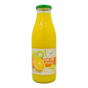 Pur jus d'Orange BIO bouteille 75cl  CT 6