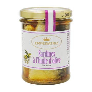 Sardines à l'huile d'olive bocal 133g pne  CT 12 BOC