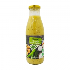 Mouliné de courgettes et chèvre BIO 73cl  CARTON DE 6 BOUTEILLES