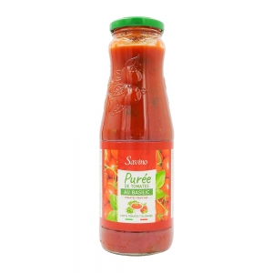 Purée de tomates au basilic bouteille 690g  BARQUETTE FILMEE X 12