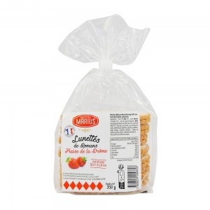 Lunettes de Romans fraise paquet 350g  CARTON DE 10
